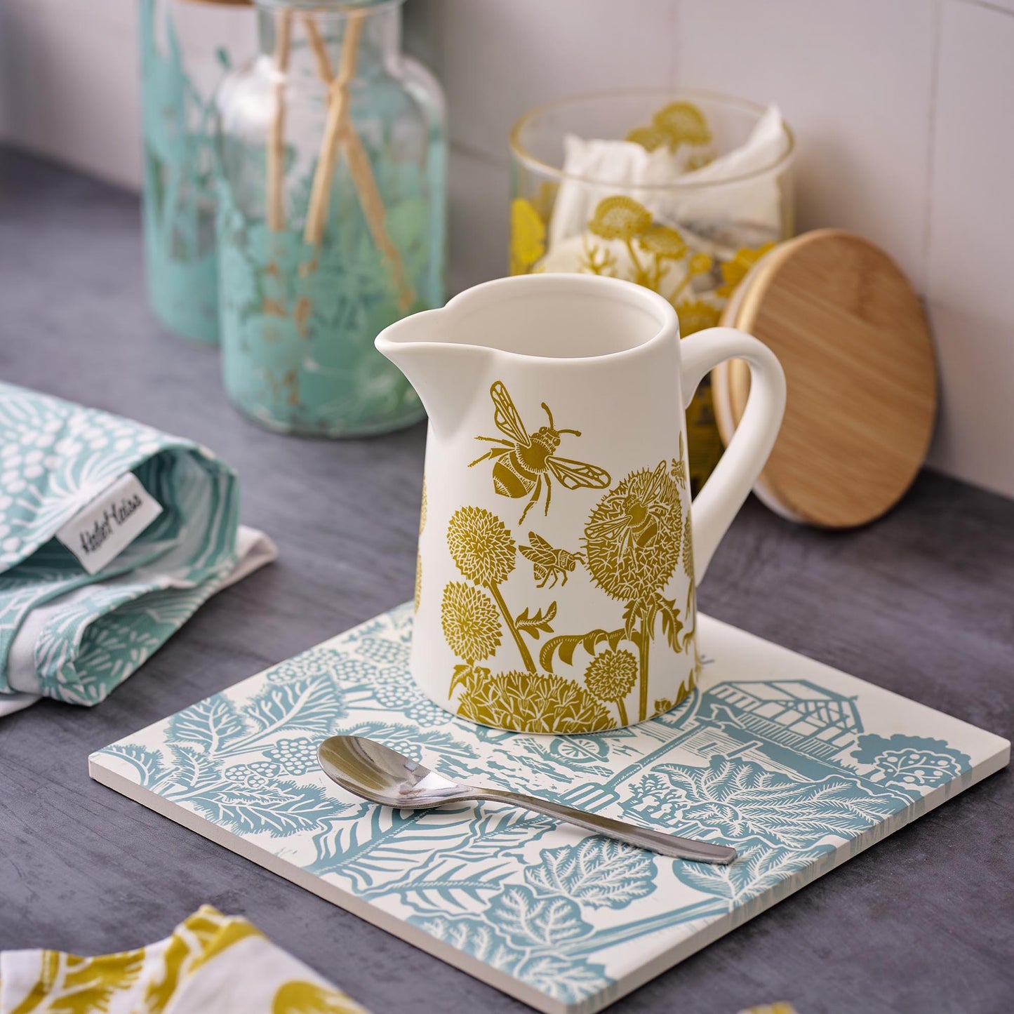 Katie Hess Ceramic jug (powder blue) 500ml