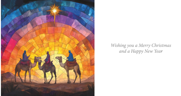 Travels At Dusk & Bathed In Light 10 Twin pack Charity Christmas Cards