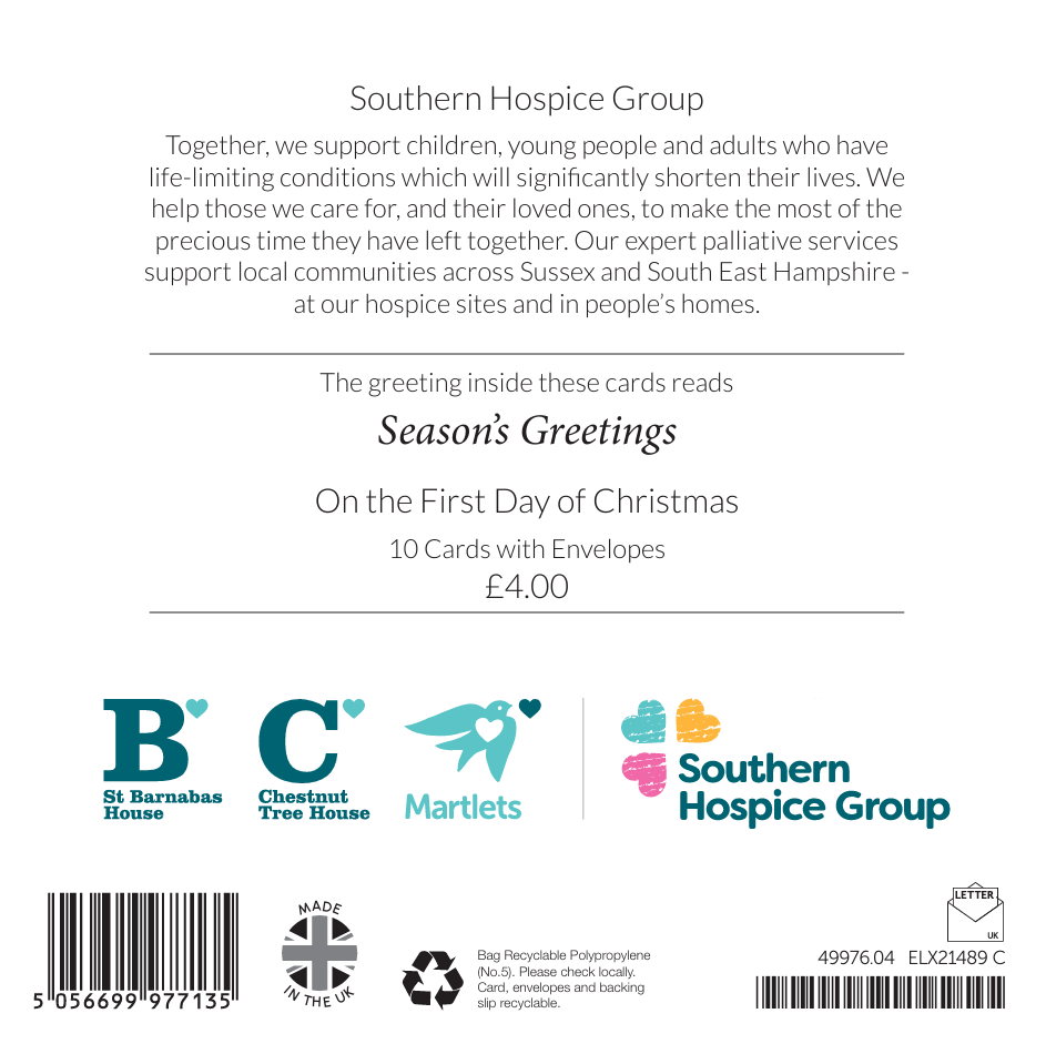 On the First Day of Christmas 10 Charity Christmas Cards