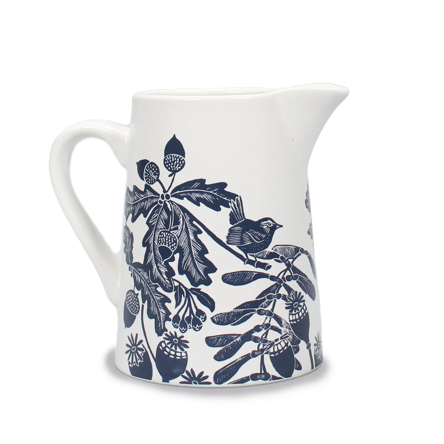 Katie Hess Ceramic jug (woodland navy) 500ml
