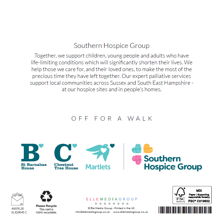 Off For A Walk Charity Christmas Cards 10 Pack