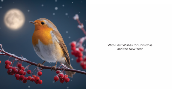 Robins Twin Pack 10 Charity Christmas Cards