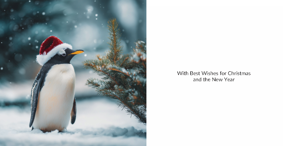 Penguins Twin Pack 10 Charity Christmas Cards