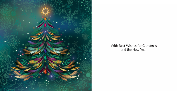 Christmas Trees Twin Pack 10 Charity Christmas Cards