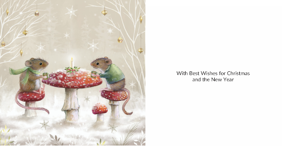 Mice Twin Pack 10 Charity Christmas Cards