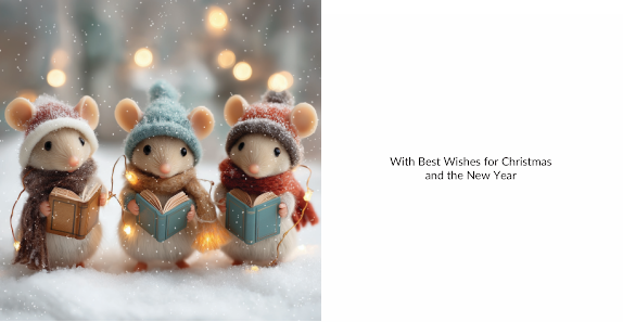 Christ-mouse Carol Singers 10 Charity Christmas Cards