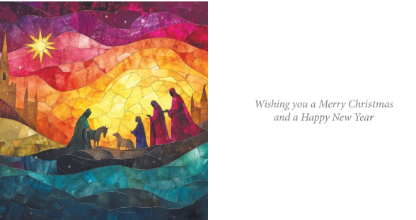 Travels At Dusk & Bathed In Light 10 Twin pack Charity Christmas Cards