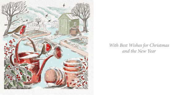 In The Garden & Woodland Stags 10 twinpack Charity Christmas Cards