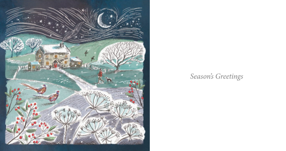Over The Fields & Pheasants In The Fields 10 twinpack Charity Christmas Cards