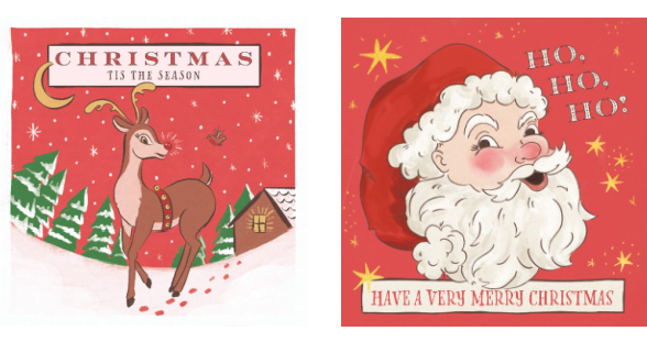 With a Ho Ho Ho & Tis the Season Twin Pack 10 Charity Christmas Cards