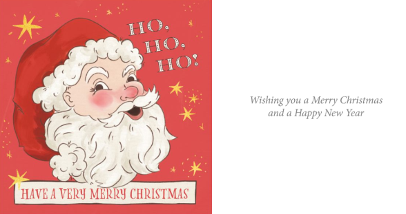 With a Ho Ho Ho & Tis the Season Twin Pack 10 Charity Christmas Cards