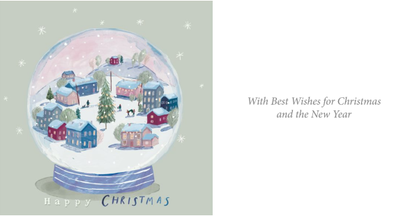 Miniature Village & Moonlit Cottage 10 pack Charity Christmas Cards