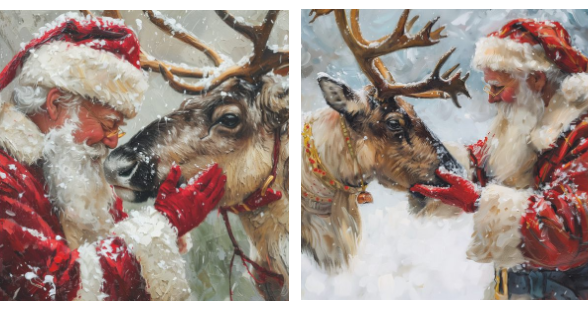 Santa's Dearest Friend & So Dear To Me 10 Twin pack Charity Christmas Cards