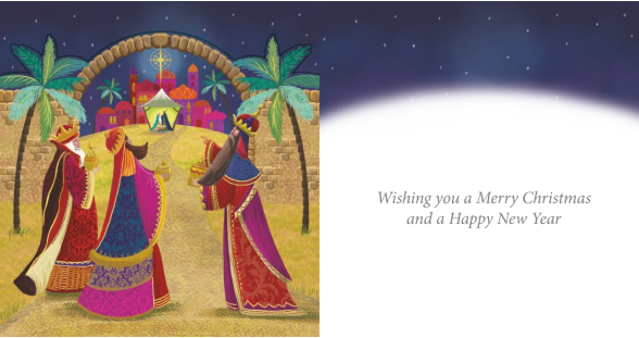 Colourful Nativity & Journey’s End 10 Twin pack Charity Christmas Cards