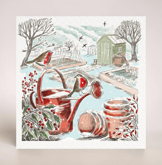 In The Garden & Woodland Stags 10 twinpack Charity Christmas Cards