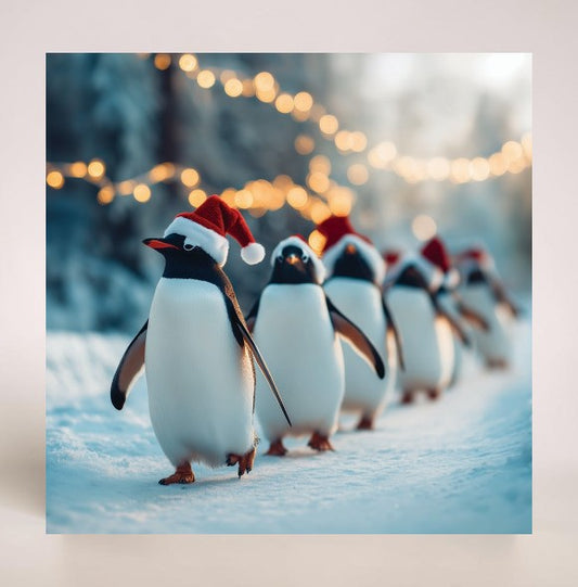 Penguins Twin Pack 10 Charity Christmas Cards