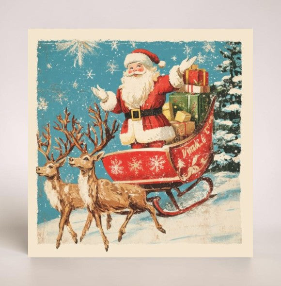 On His Sleigh & Quick To Bed 10 twinpack Charity Christmas Cards