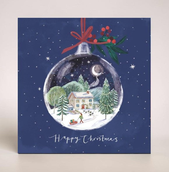 Miniature Village & Moonlit Cottage 10 pack Charity Christmas Cards