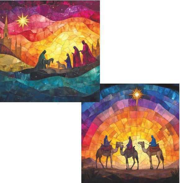 Travels At Dusk & Bathed In Light 10 Twin pack Charity Christmas Cards