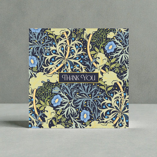 Thank You Arts & Crafts William Morris Inspired Charity Greeting Card