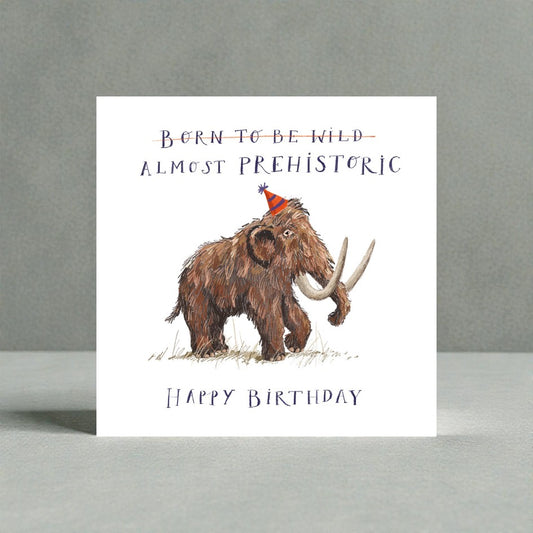 Mammoth Prehistoric Comedy Happy Birthday Charity Greeting Card