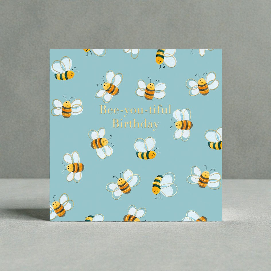 Bumble Bee Bee-you-tiful Happy Birthday Charity Greeting Card