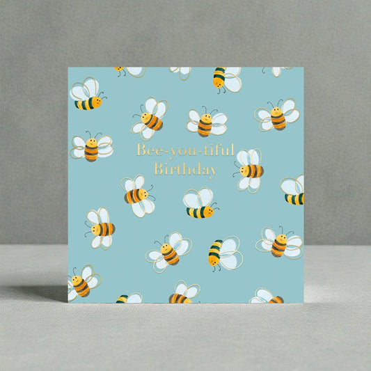Bumble Bee Bee-you-tiful Happy Birthday Charity Greeting Card